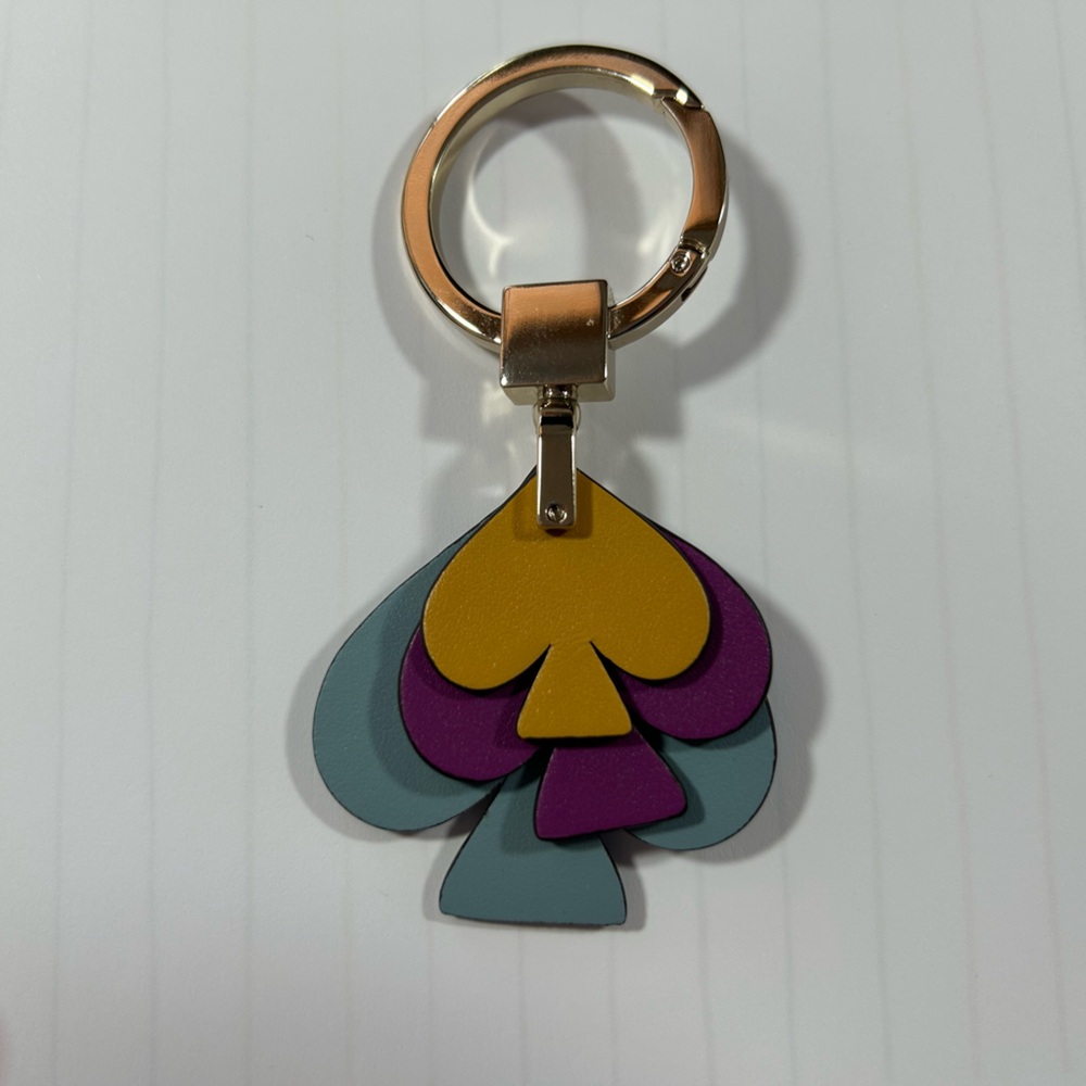Kate Spade Stacked Spade Keyfob Key Chain SeaSide